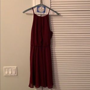 Burgundy dress